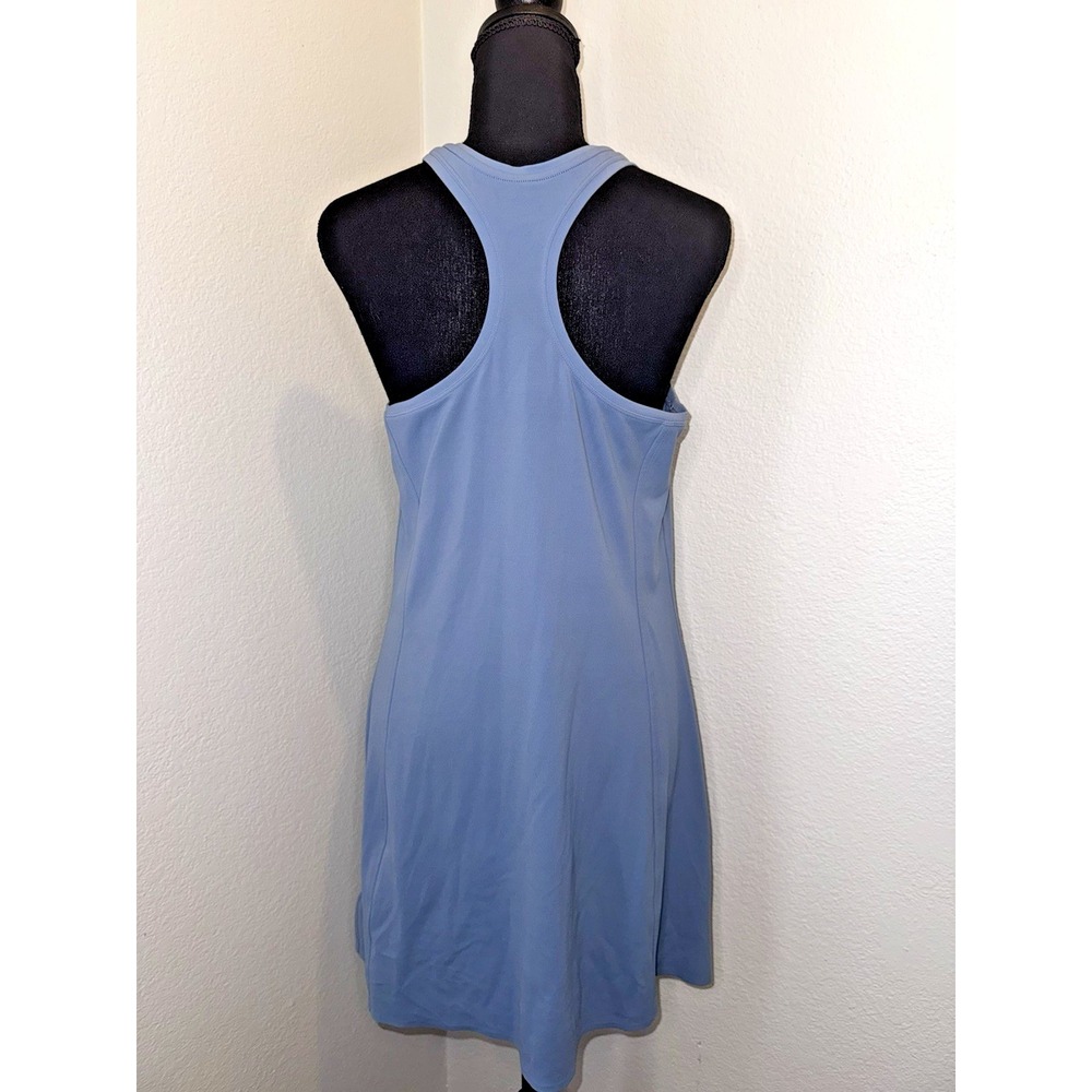 Athleta On My Way Dress Blue Racerback Athleisure Dress Size Large - Picture 2 of 6